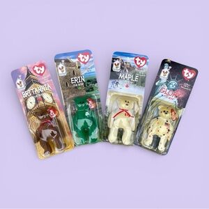 Ty McDonald’s Beanie Babies RMHC Set of 4 – Sealed 1999 Collectible Bears